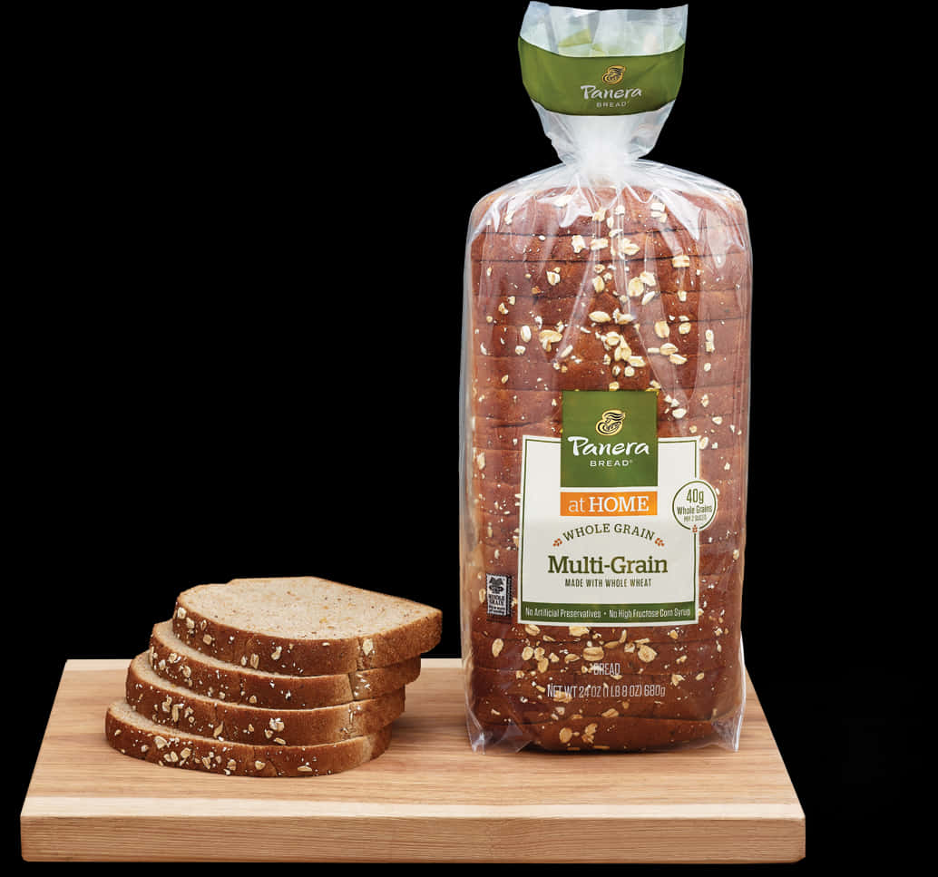 Panera Multi Grain Bread Packaging PNG