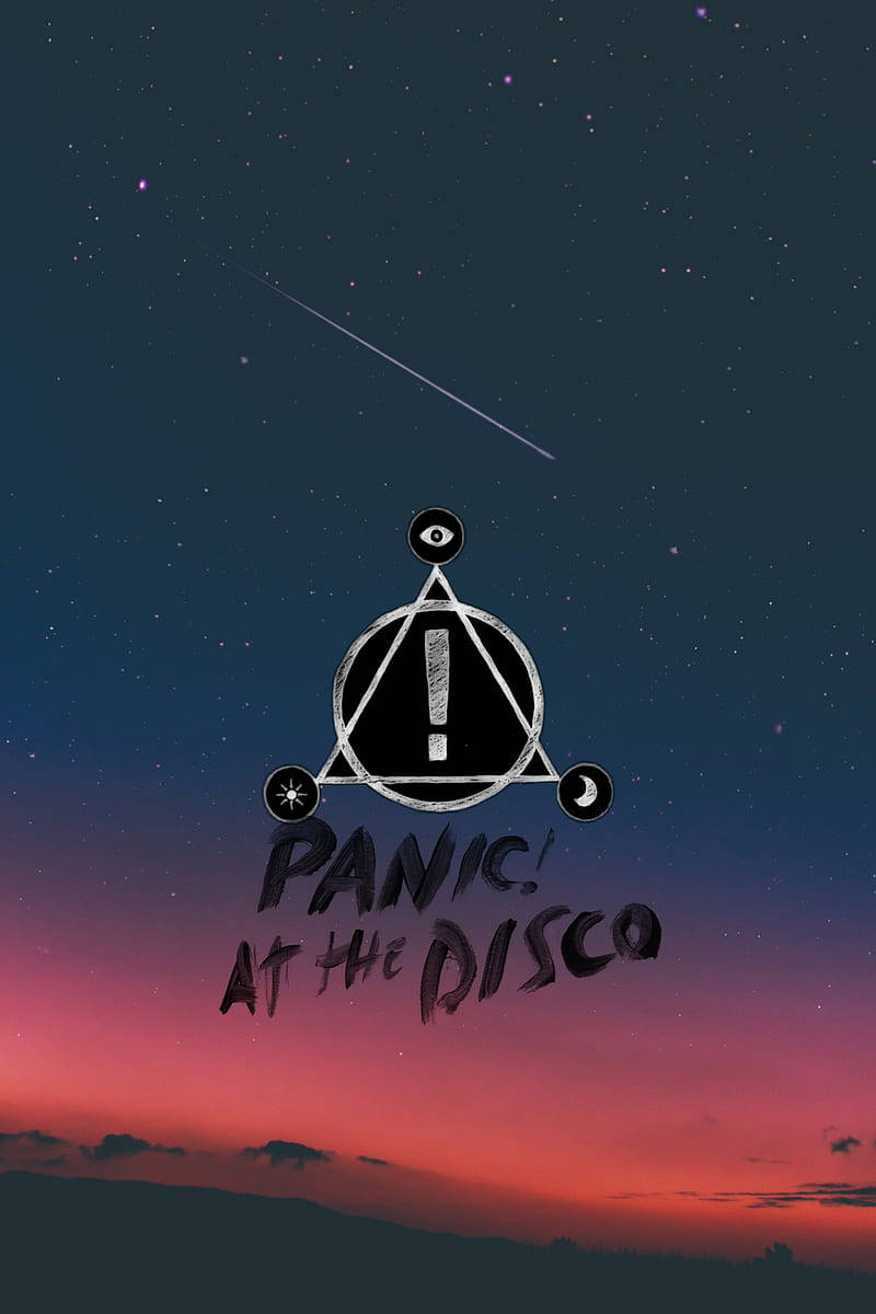 Panic!at The Disco Logo Nacht Himmel Wallpaper
