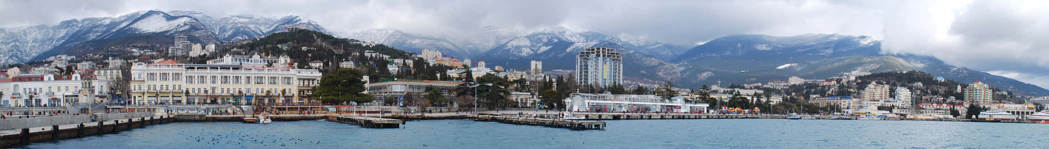 Panorama View Of Yalta Wallpaper