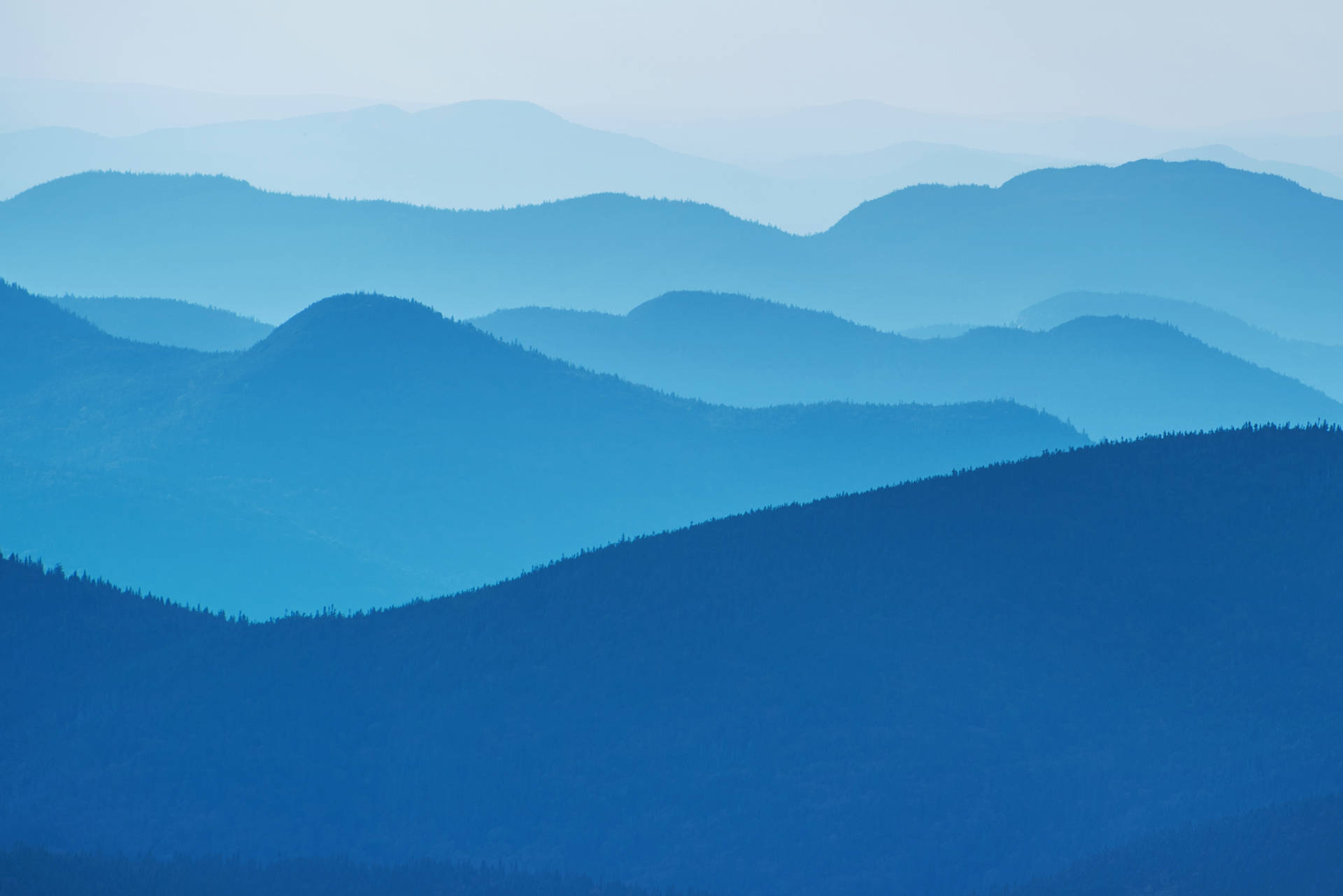 Panoramic Blue Mountains Wallpaper