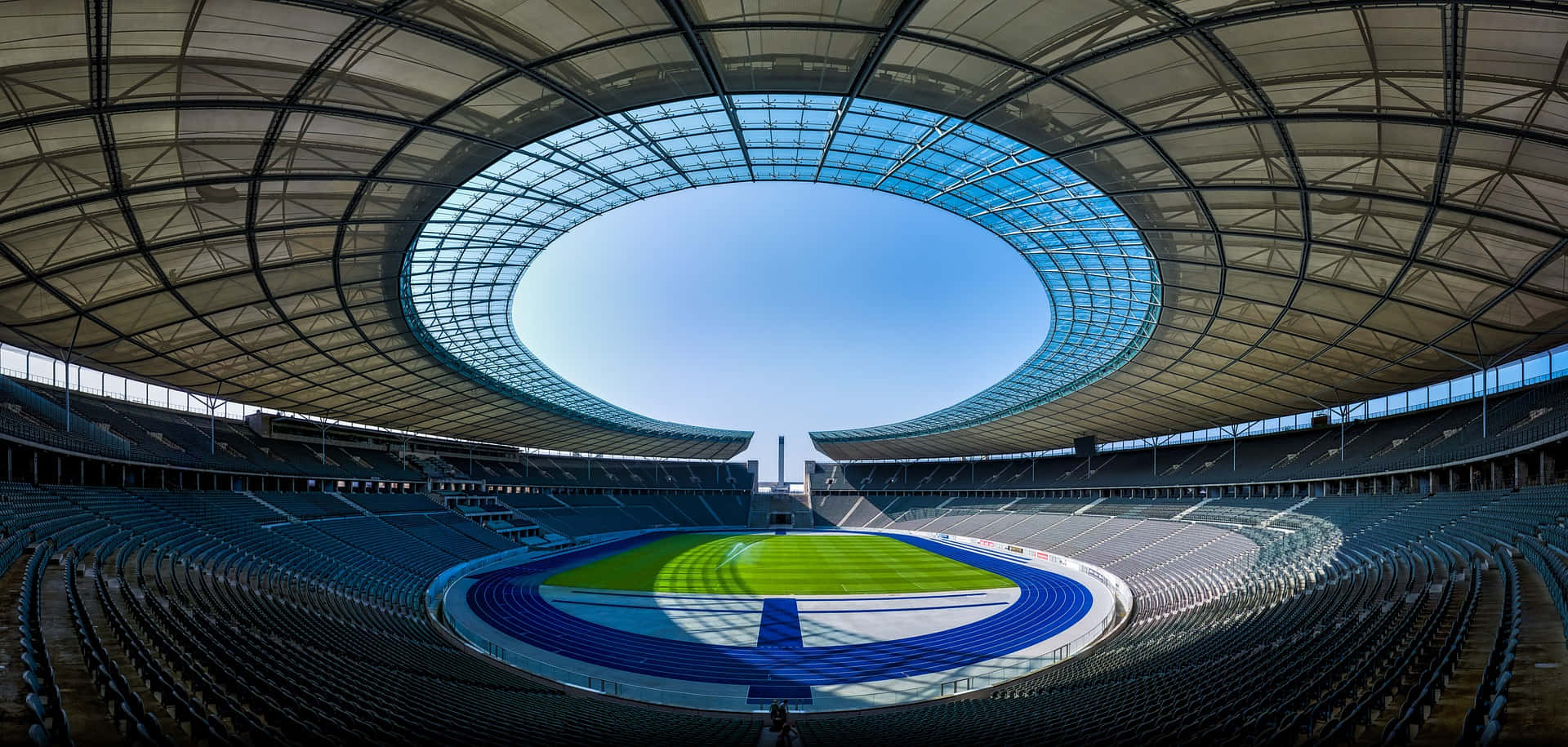 Imagempanorâmica Do Estádio Olympiastadion Berlin.