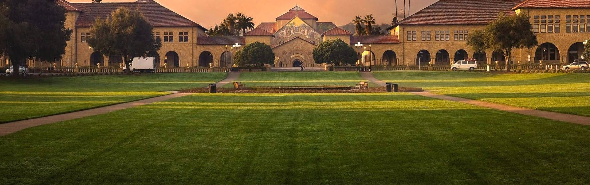 Panoramautsiktav Stanford-universitetet. Wallpaper
