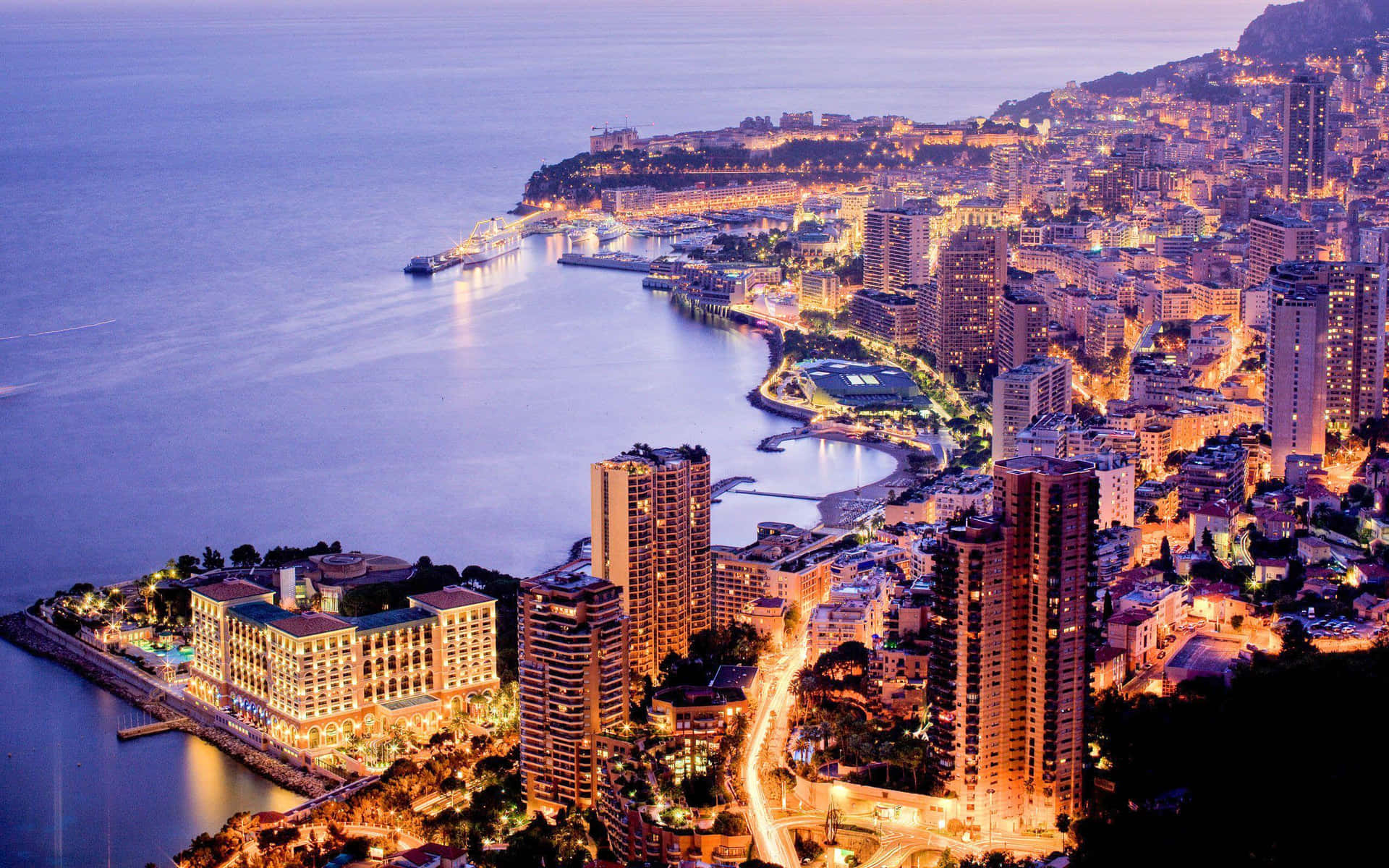 Panoramic View Of The Stunning Monaco Skyline