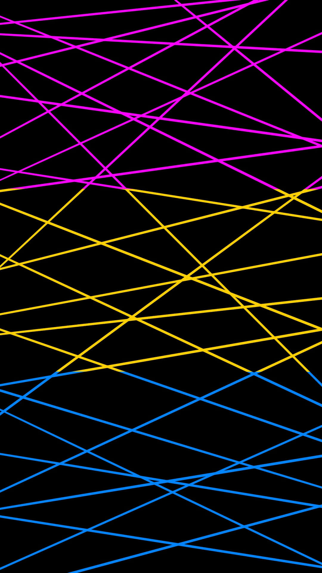 A Black Background With Lines Of Different Colors