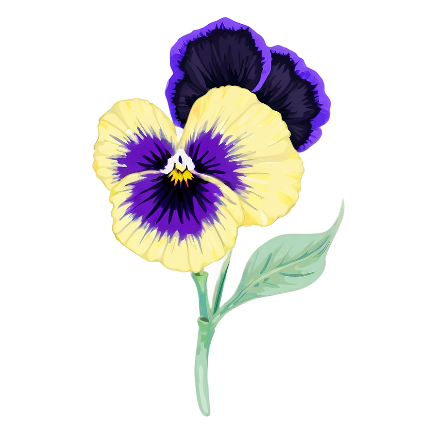 Pansy Sketch Png 51 PNG