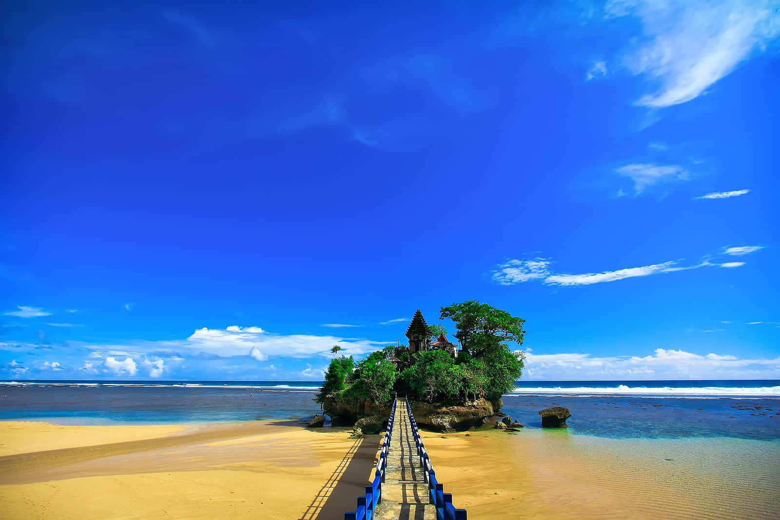 Pantai Beach And Blue Sky Picture