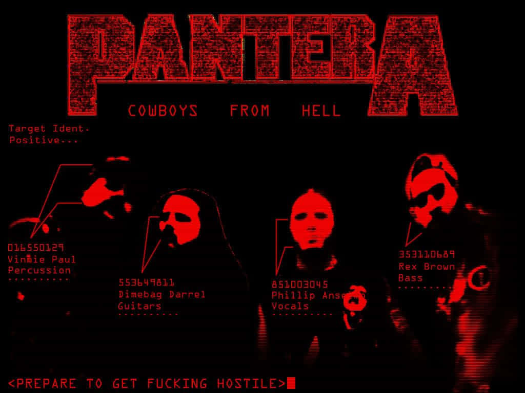 Pantera Cowboys From Hell Wallpaper