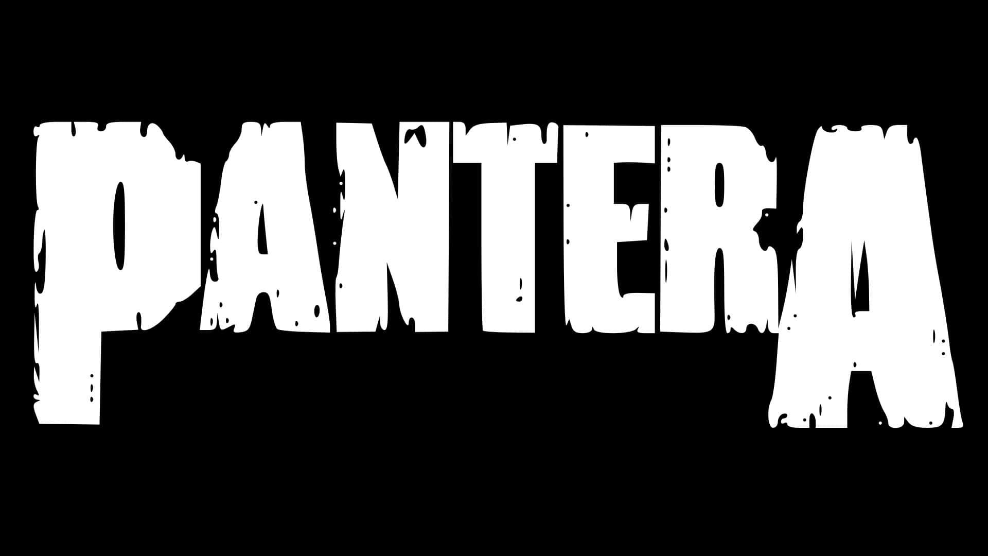 Pantera - A Black And White Logo Wallpaper