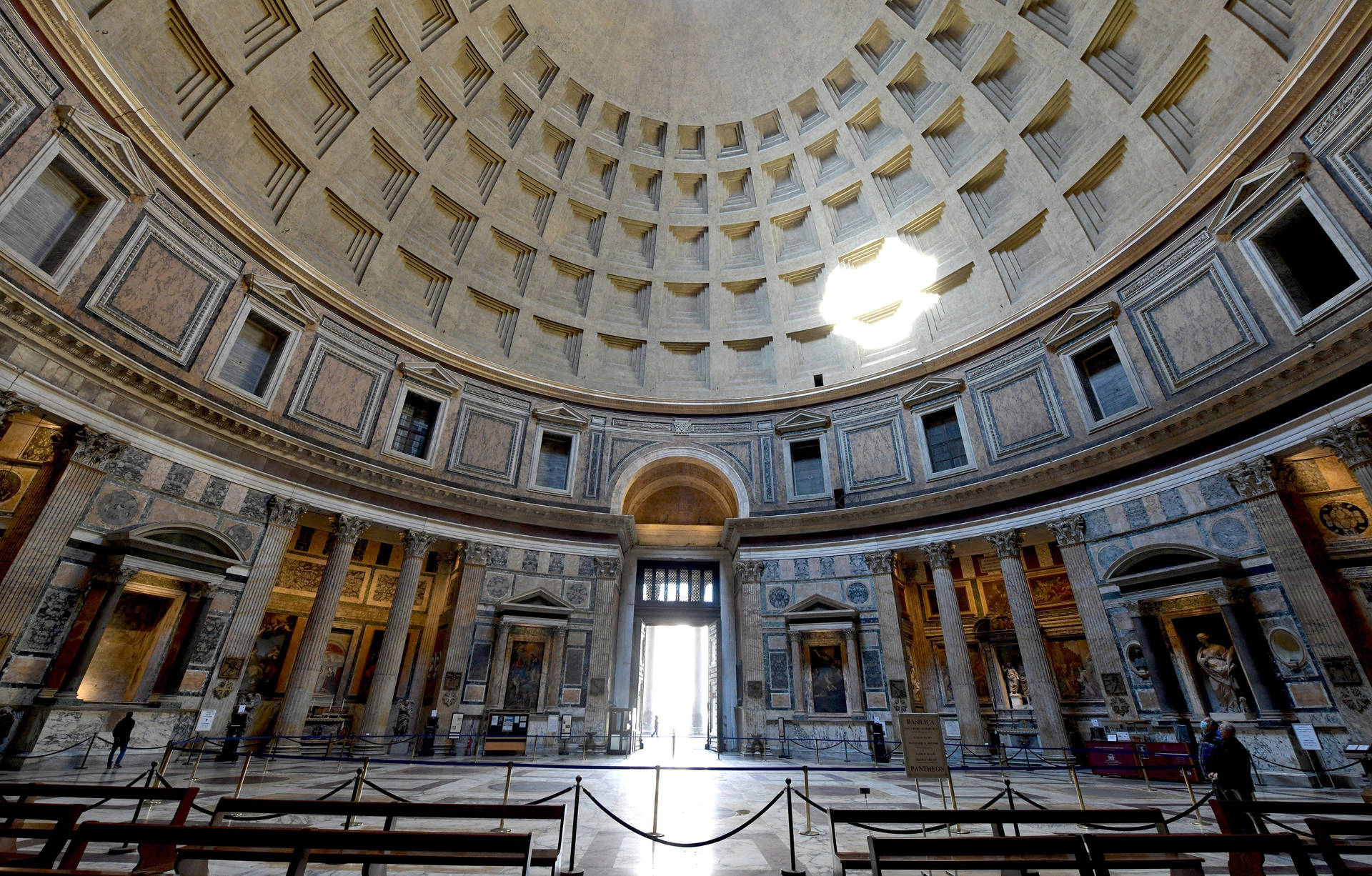 Pantheon Dome Interior Wallpaper