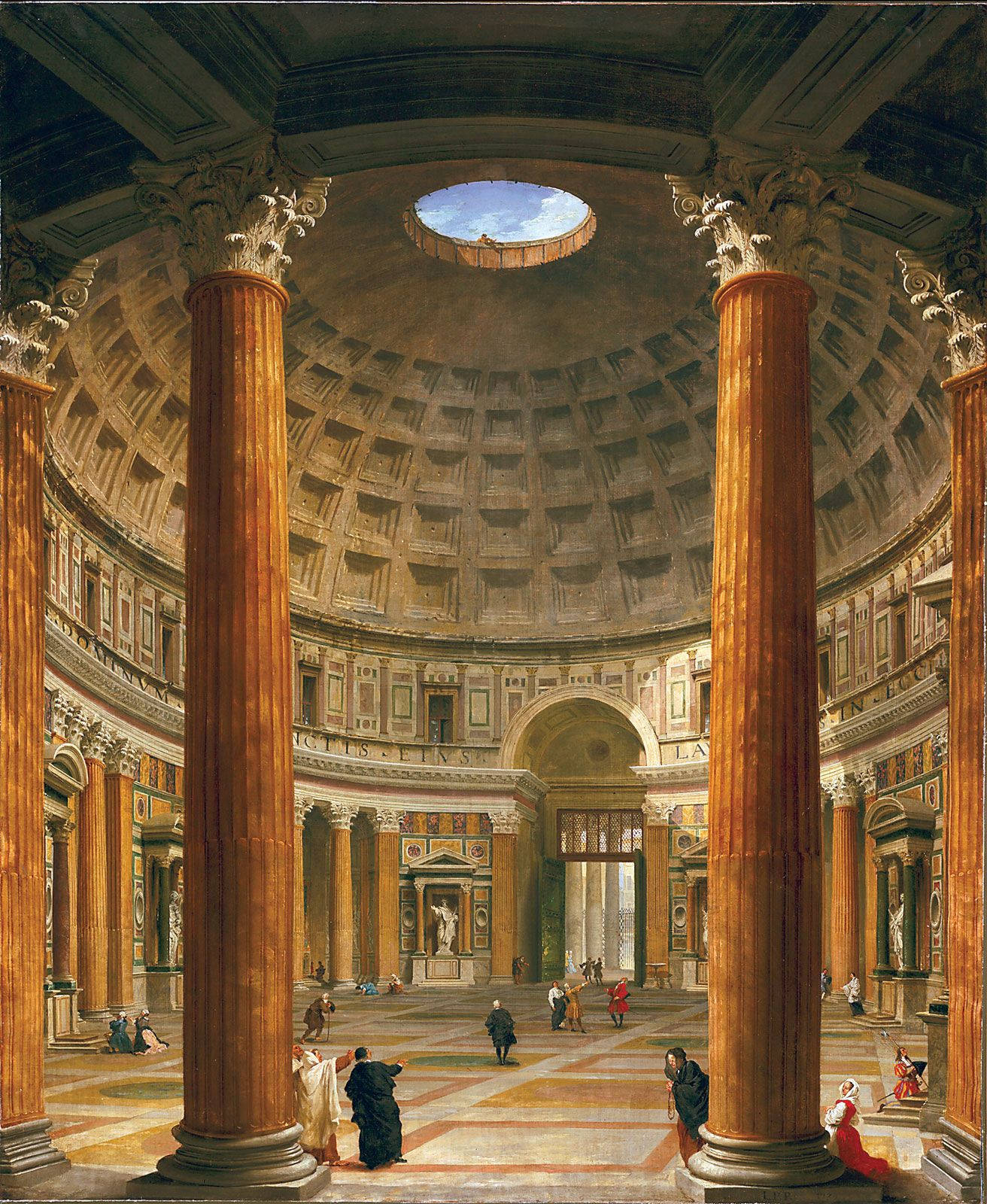 Pantheon Interior Renaissance Art Wallpaper