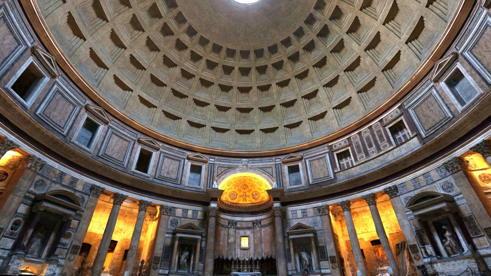 Panorámicadel Interior Del Panteón Fondo de pantalla