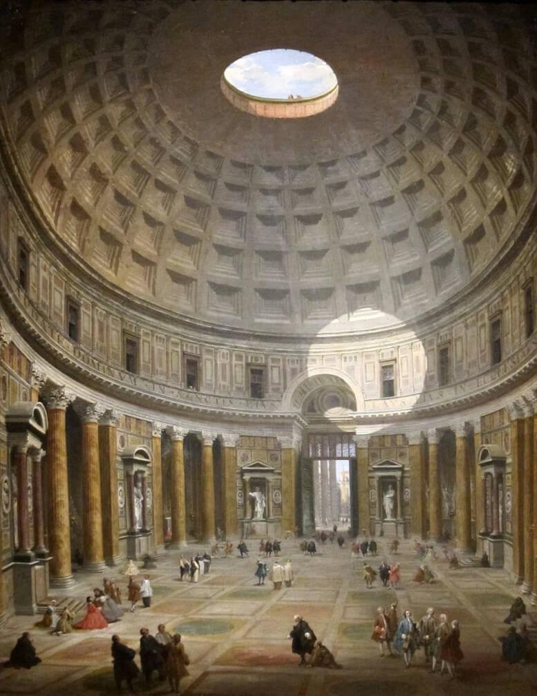 Pantheon Skylight Art Wallpaper