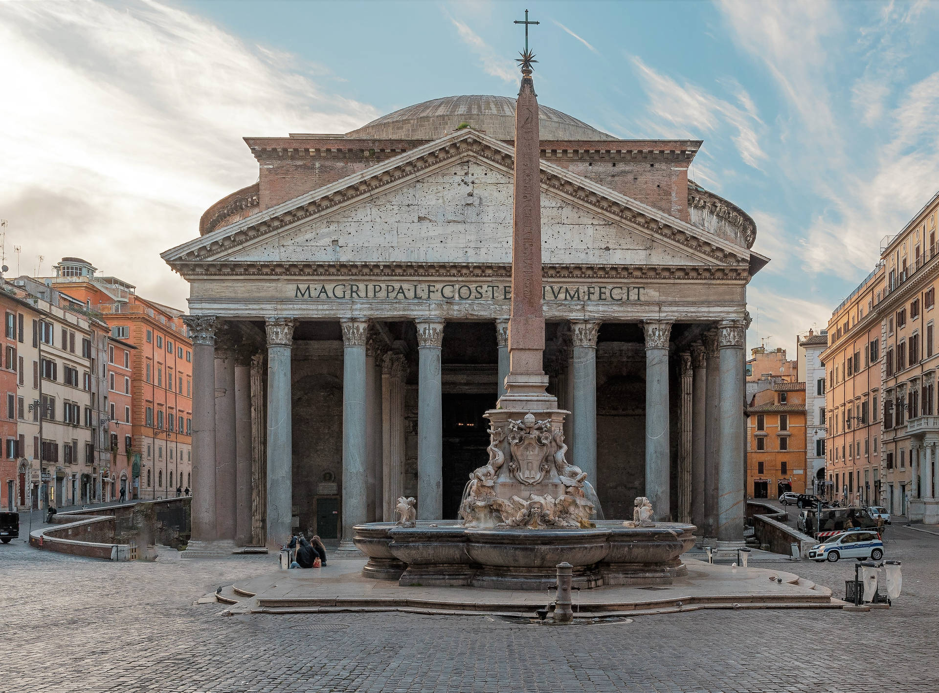 Pantheon With Macuteo Obelisk Wallpaper