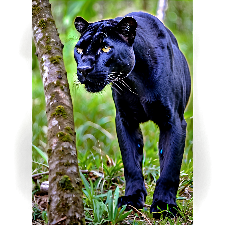 Panther In Habitat Png Inh30 PNG