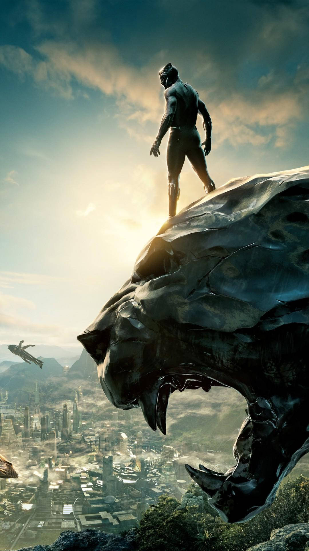 Panther Statue And Black Panther Android