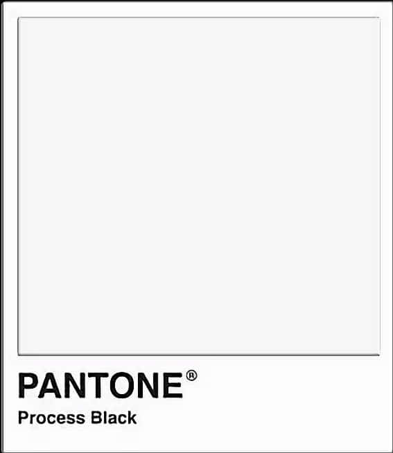 Pantone Process Black Color Swatch PNG