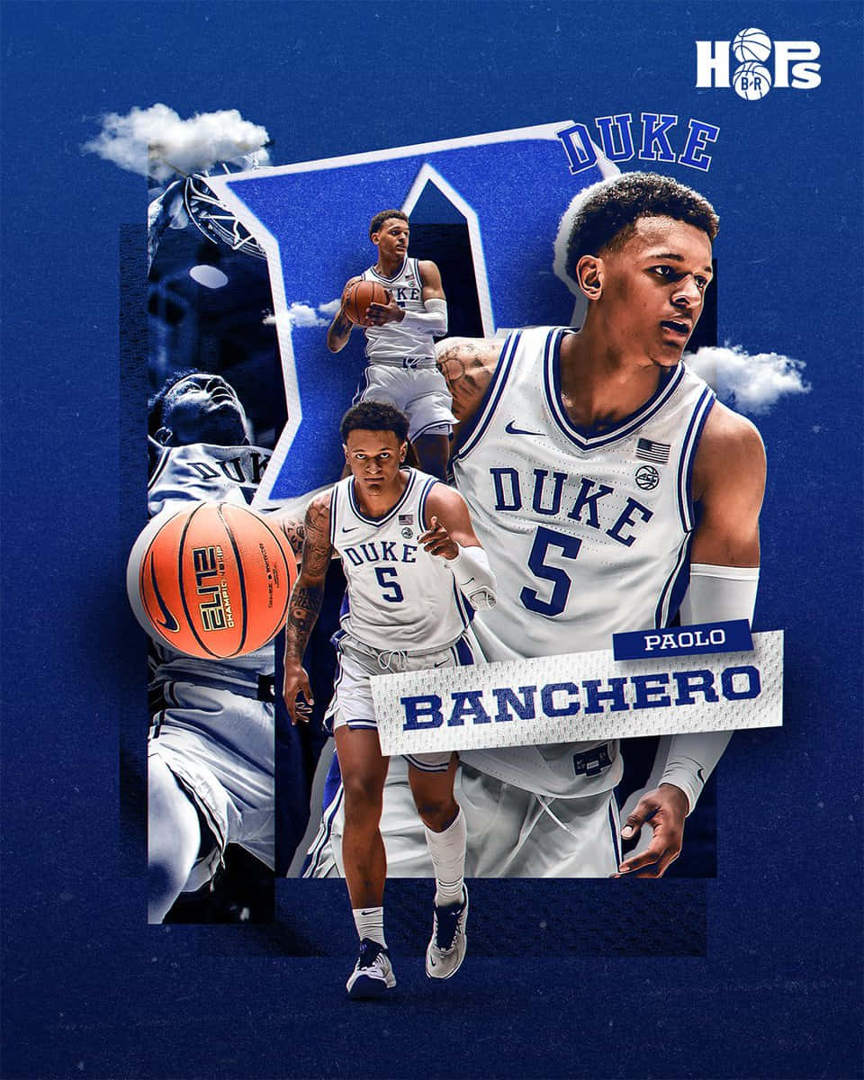 Paolo Banchero Duke Basketball Collage Wallpaper