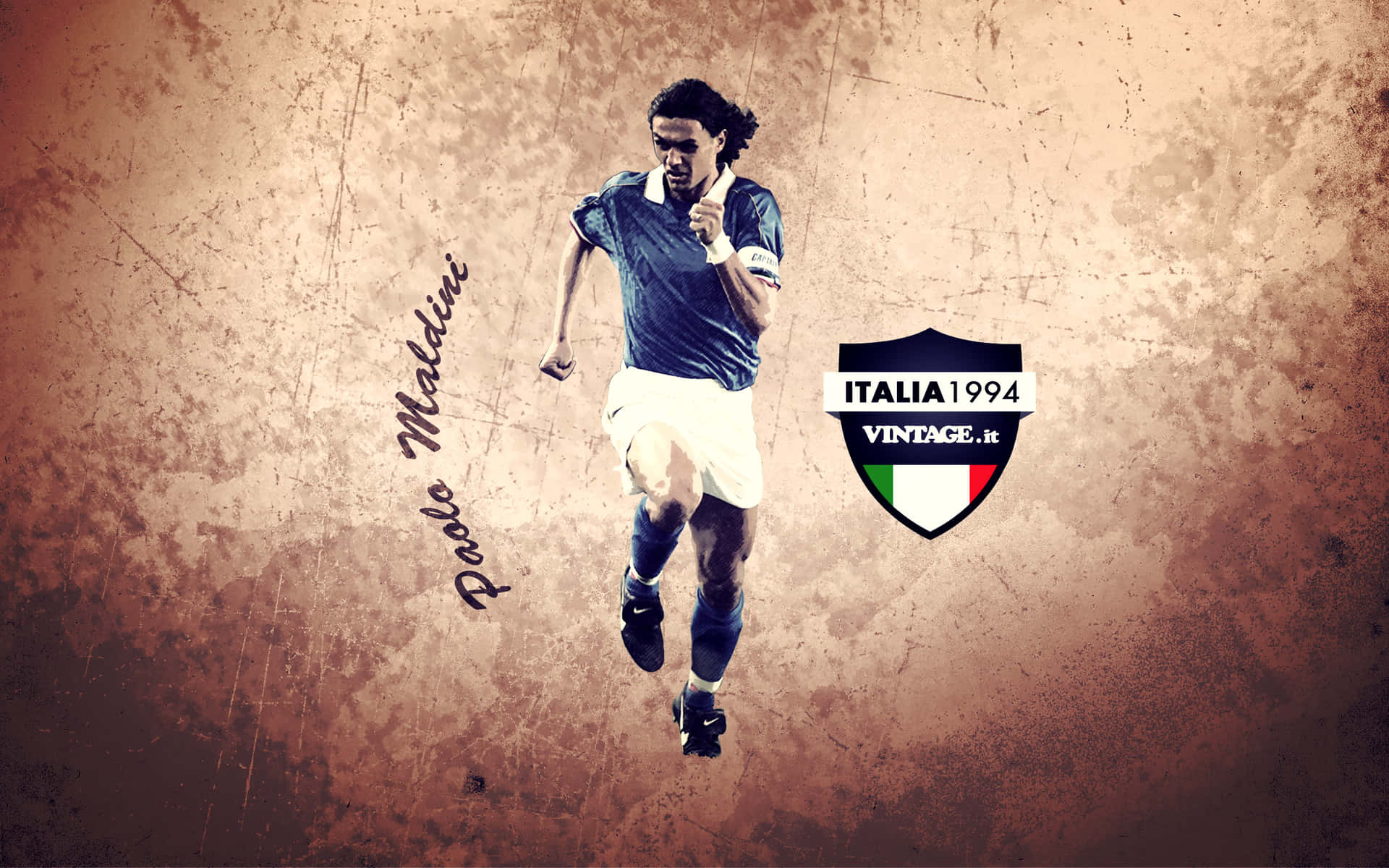 Paolo Maldini Italian Footbal Player Background