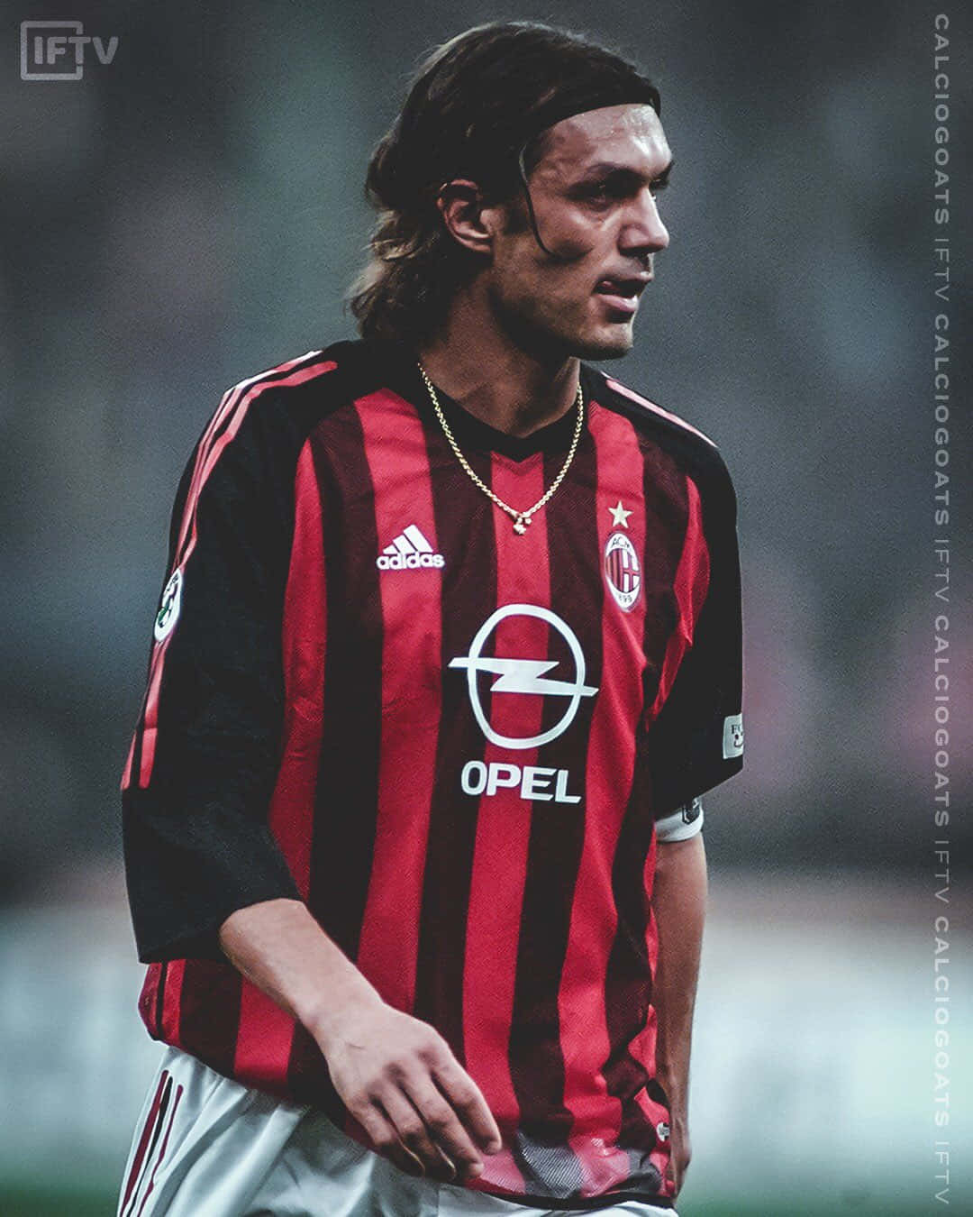 Paolo Maldini The Great Defender From Italy Background