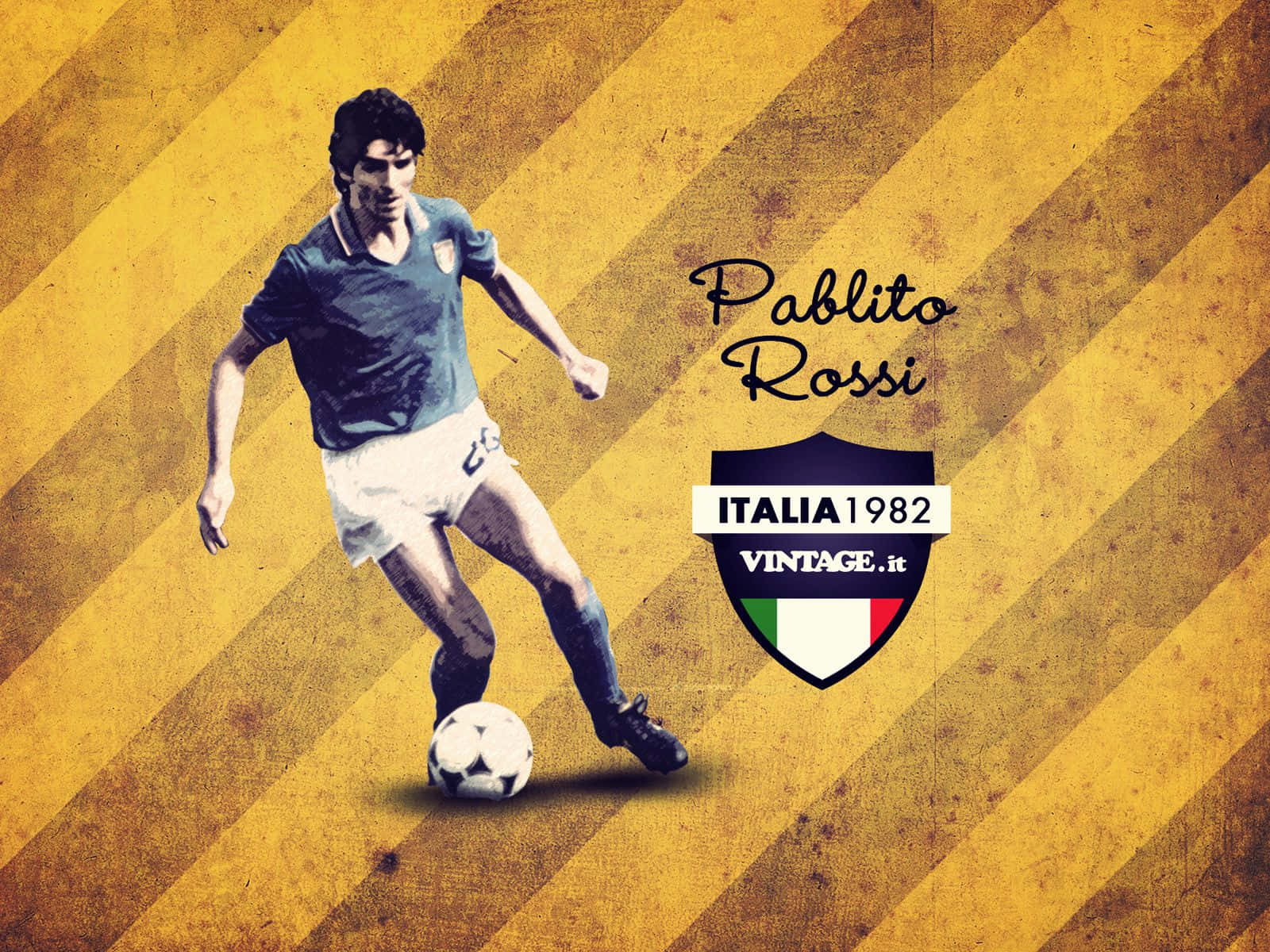 Paolo Rossi Kick Brown Football Wallpaper