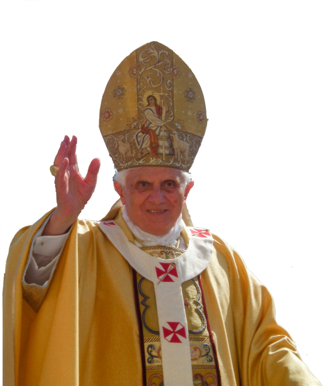 Papal Gesture Golden Robes.png PNG