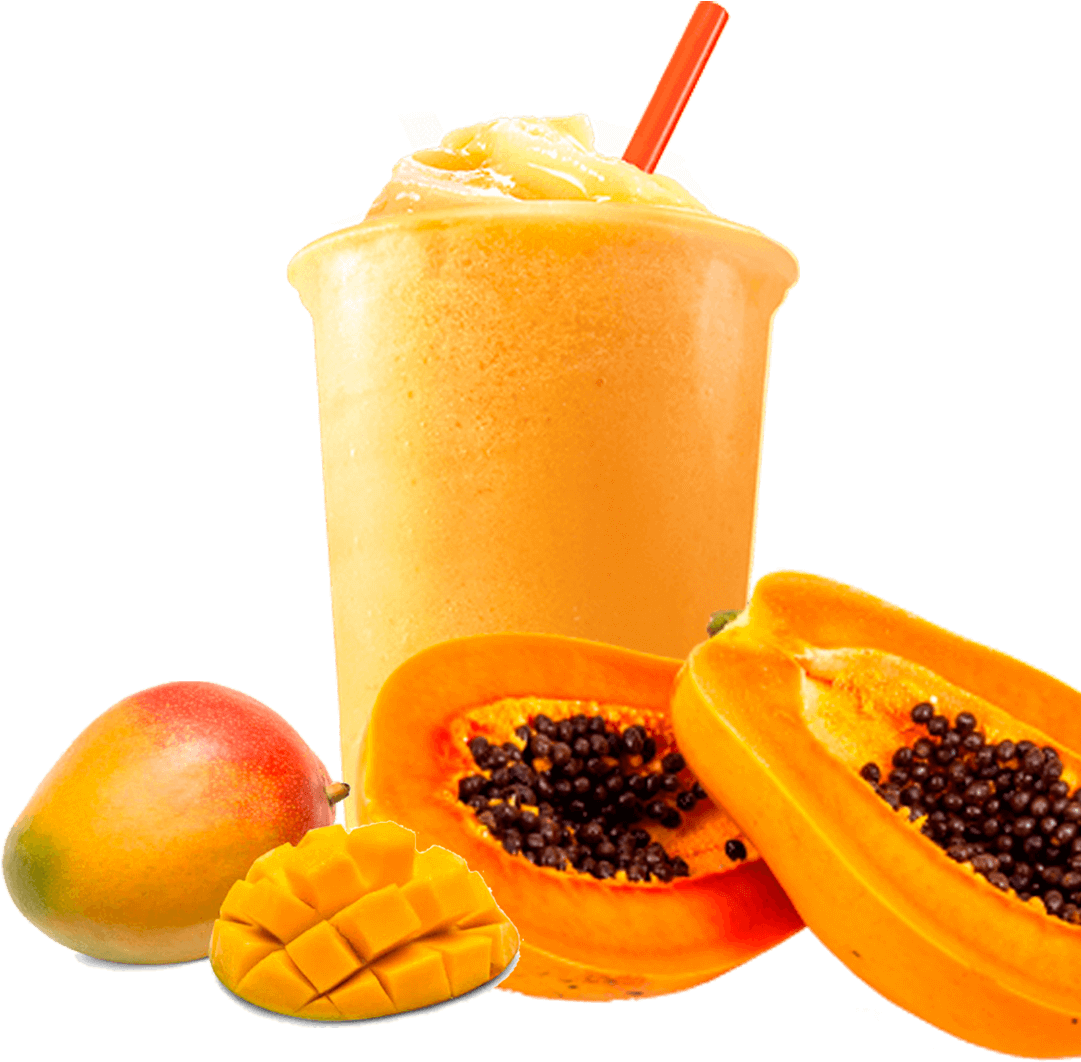 Papaya Mango Smoothie Deliciousness PNG