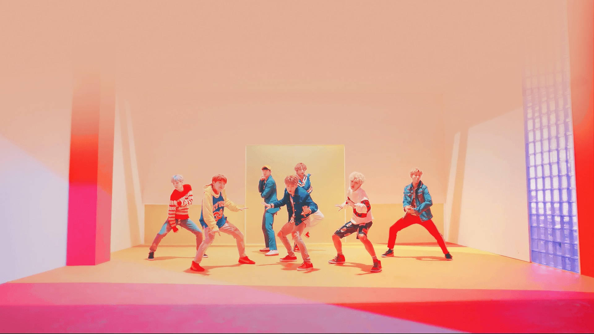 Papel De Parede Bts Pink Room Papel de Parede