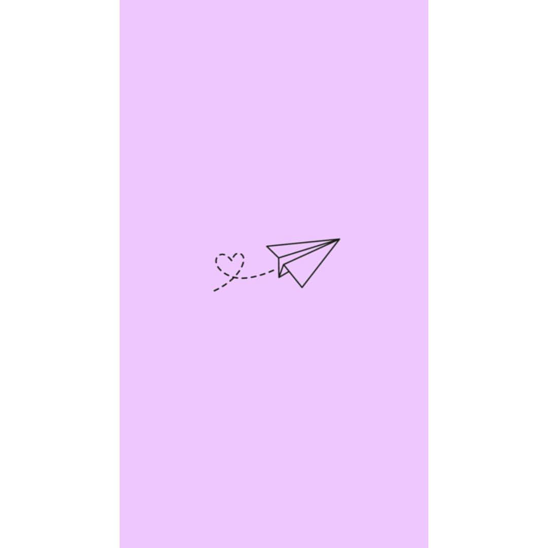 Paper Airplane Doodle Instagram Profile Wallpaper