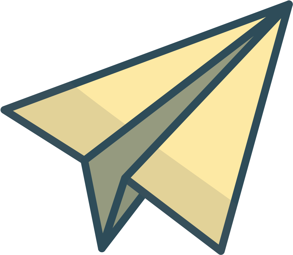 Paper Airplane Graphic PNG