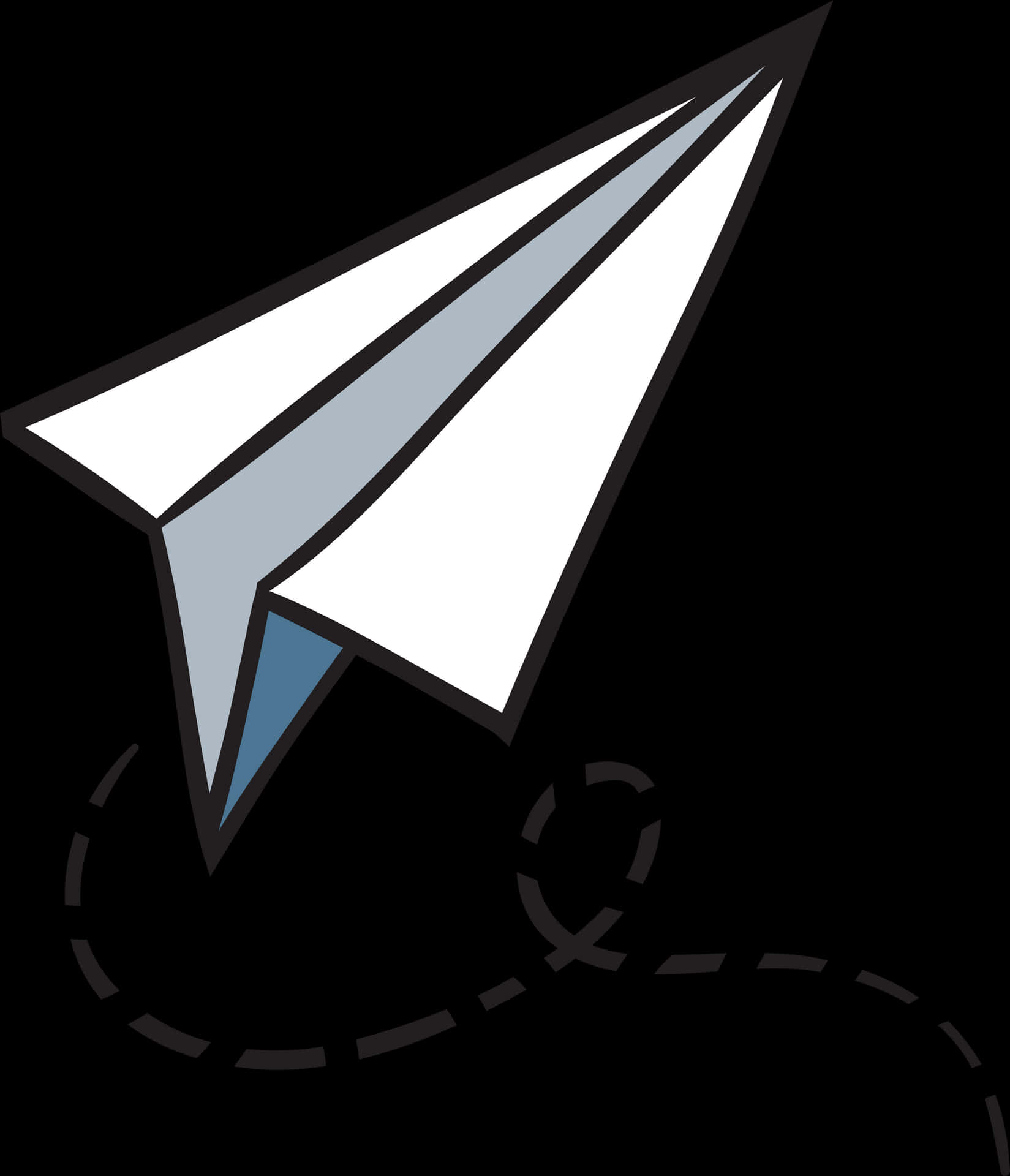 Paper Airplane Vector Illustration PNG