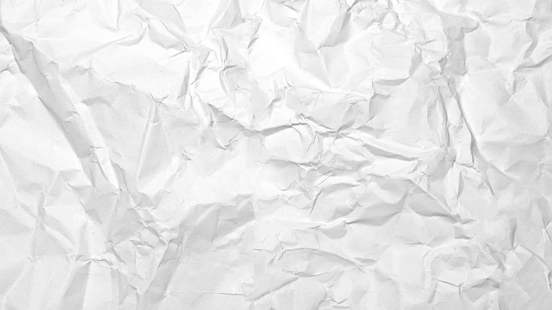 Crumpled White Paper Landscape Background