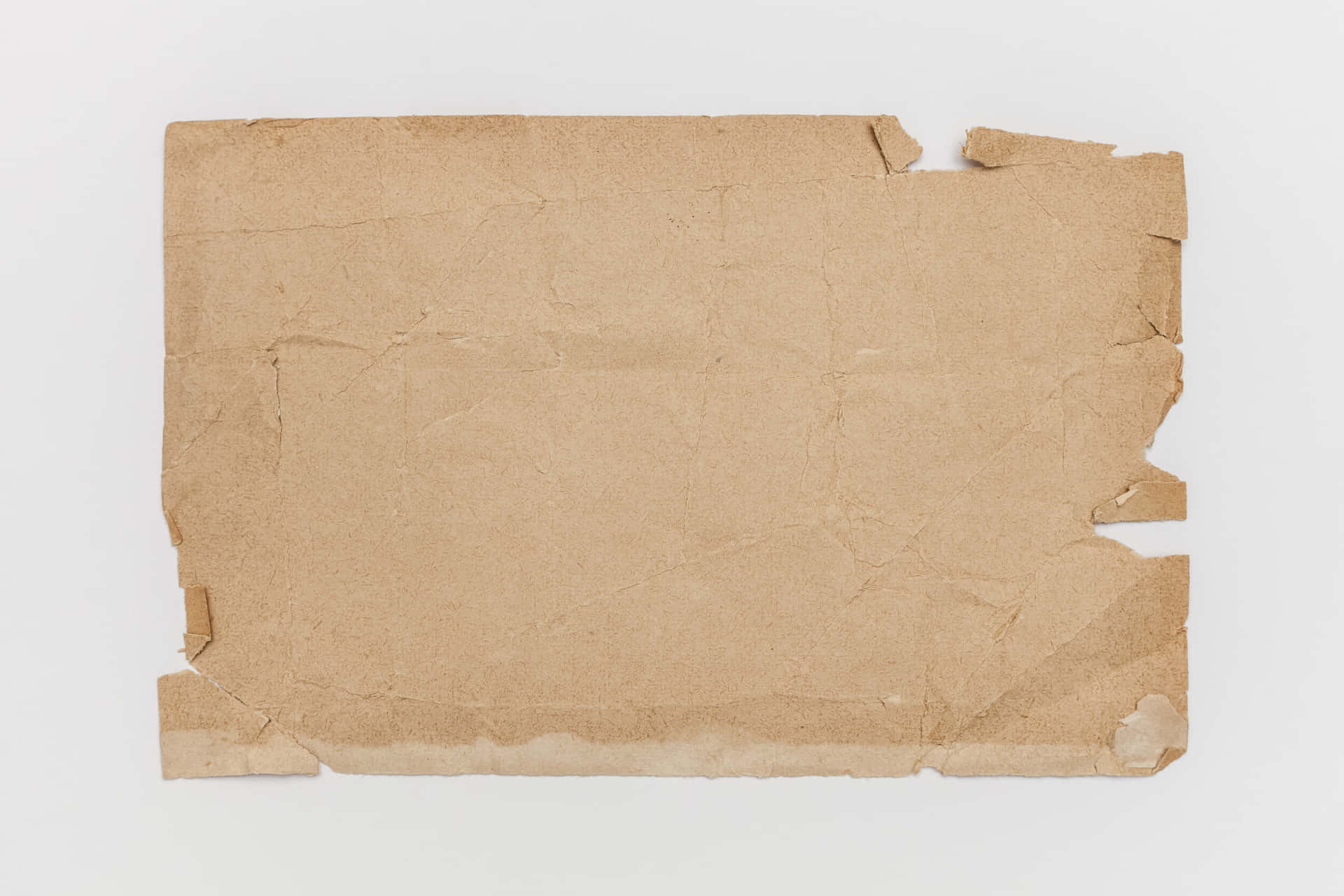 Torn Brown Parchment Paper Background