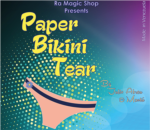 Paper Bikini Tear Magic Trick Poster PNG