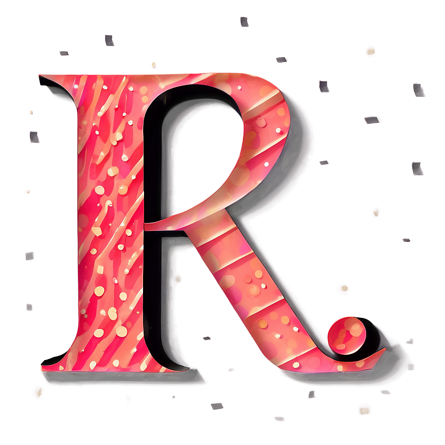 Paper Cut Letter R Design Png 06202024 PNG