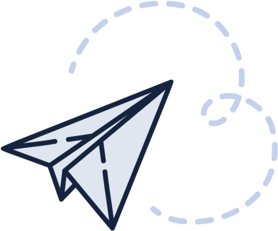 Paper Plane Icon Flight Path PNG