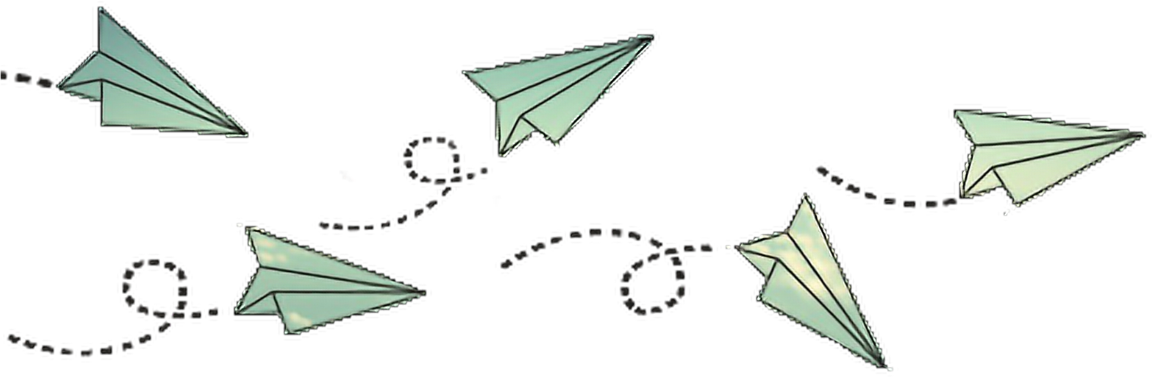Paper Planes Pattern PNG