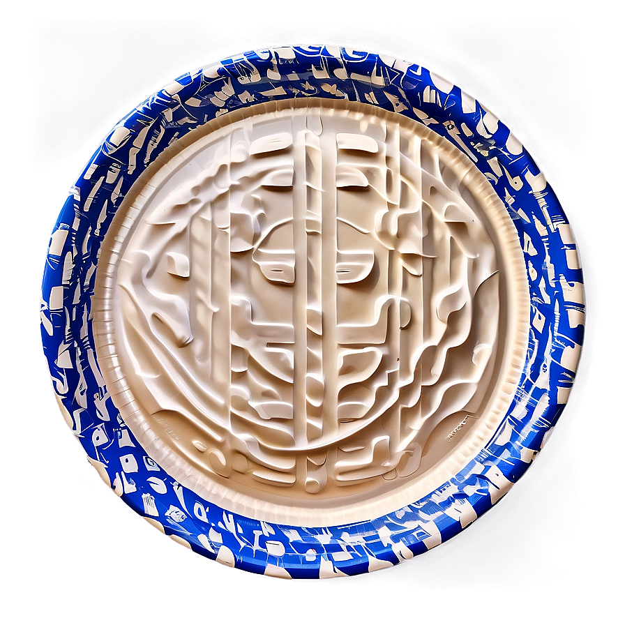 Paper Plate With Patterns Png Ssy14 PNG