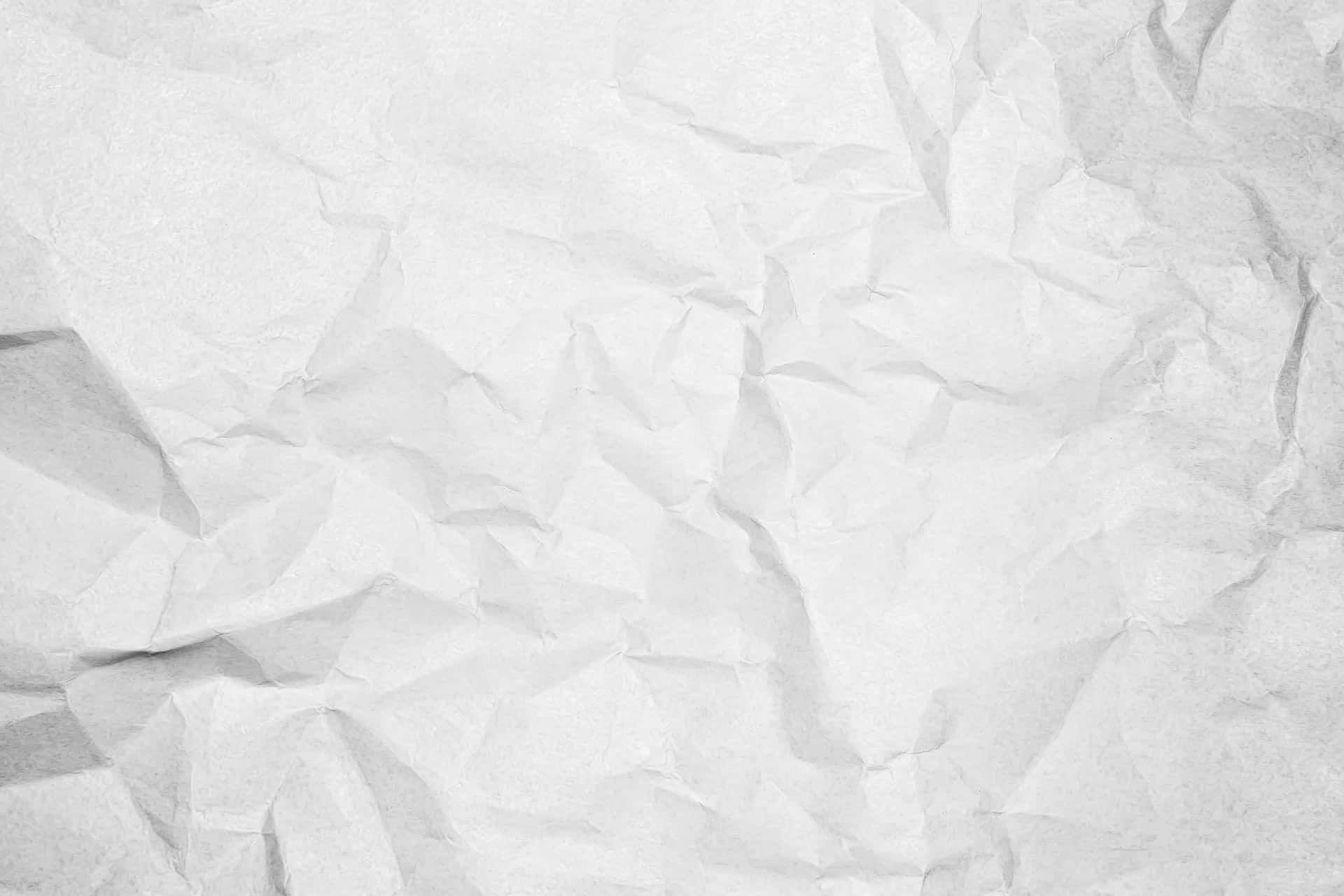 A White Crumpled Paper Background