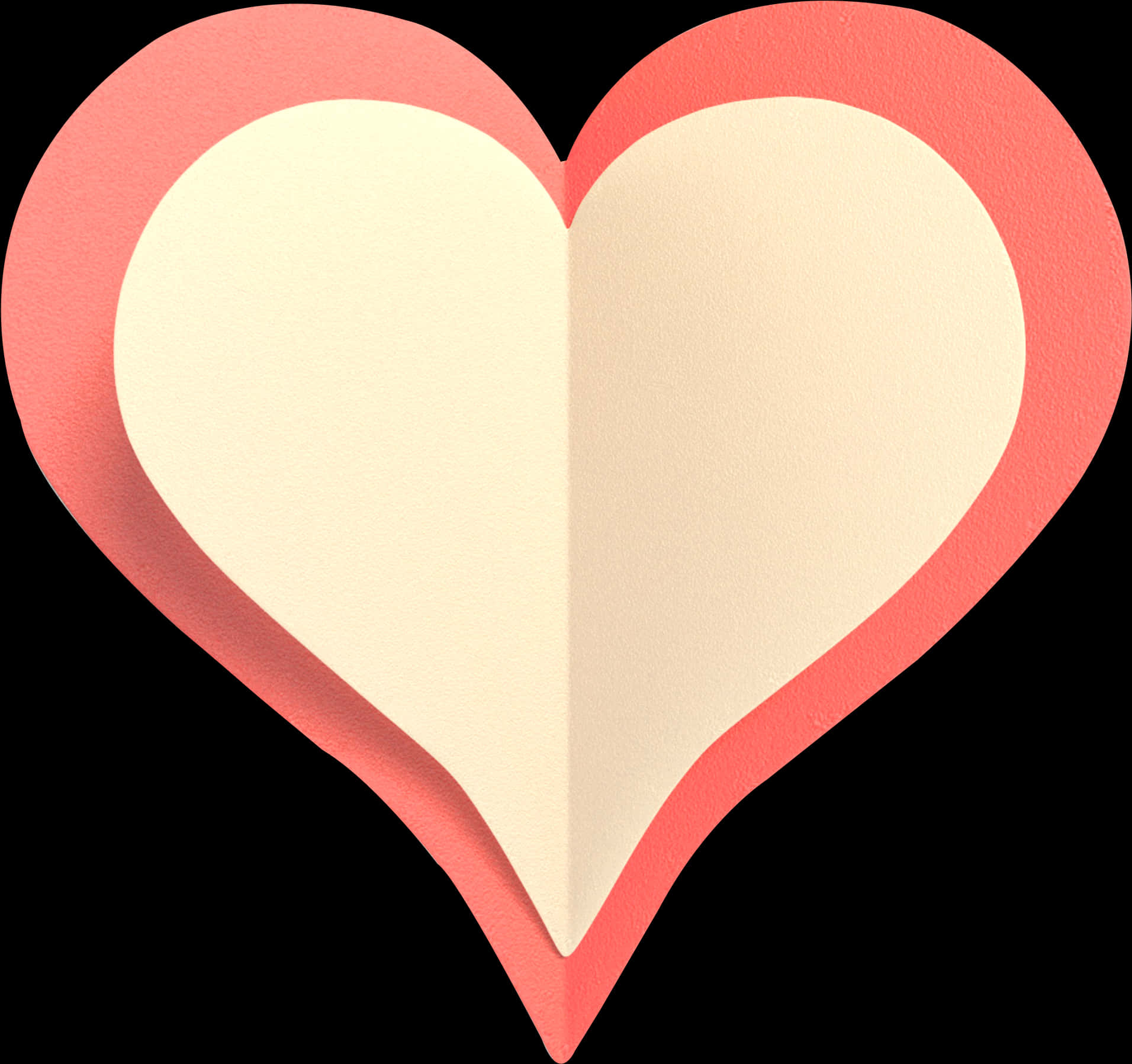 Paper Texture Heart Graphic PNG