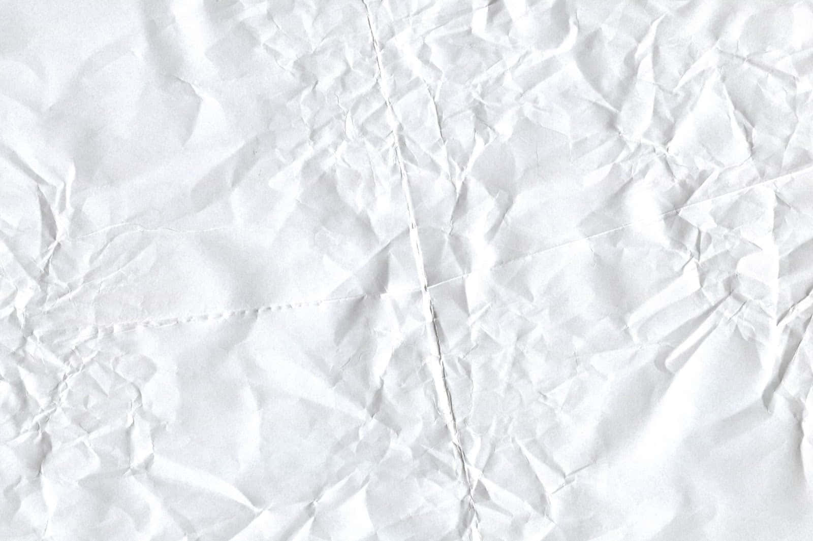 A White Paper With Crumpled Edges
