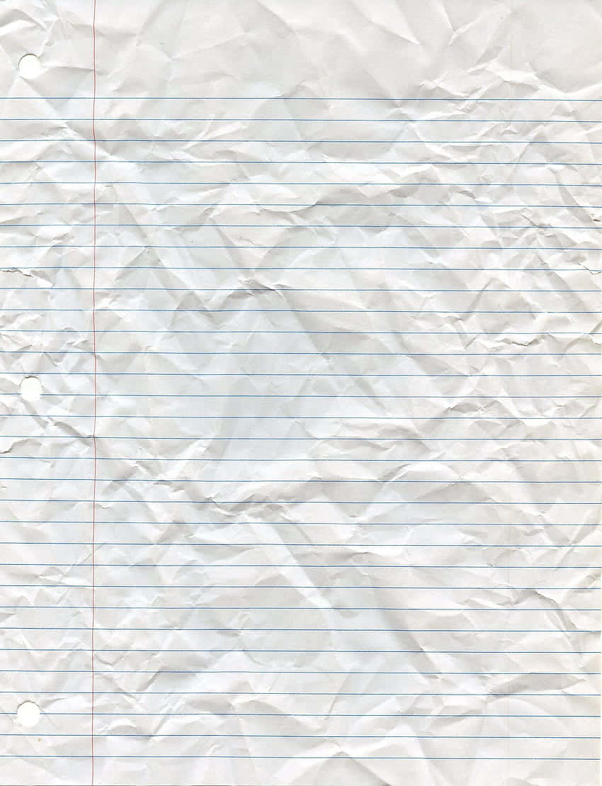 crumpled lined paper texture