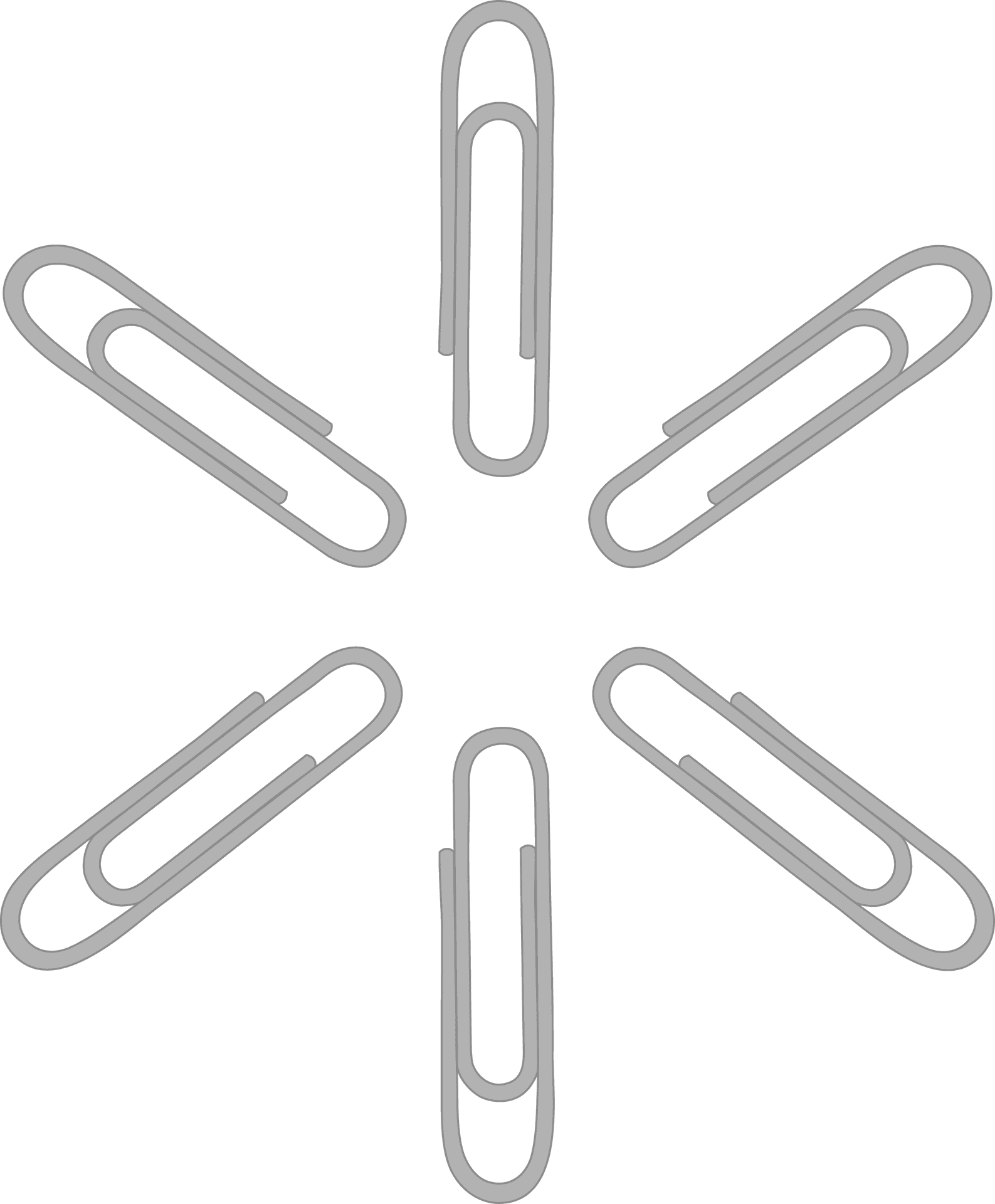 Paperclip Pattern Graphic PNG