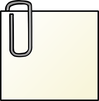 Paperclipon Blank Page PNG