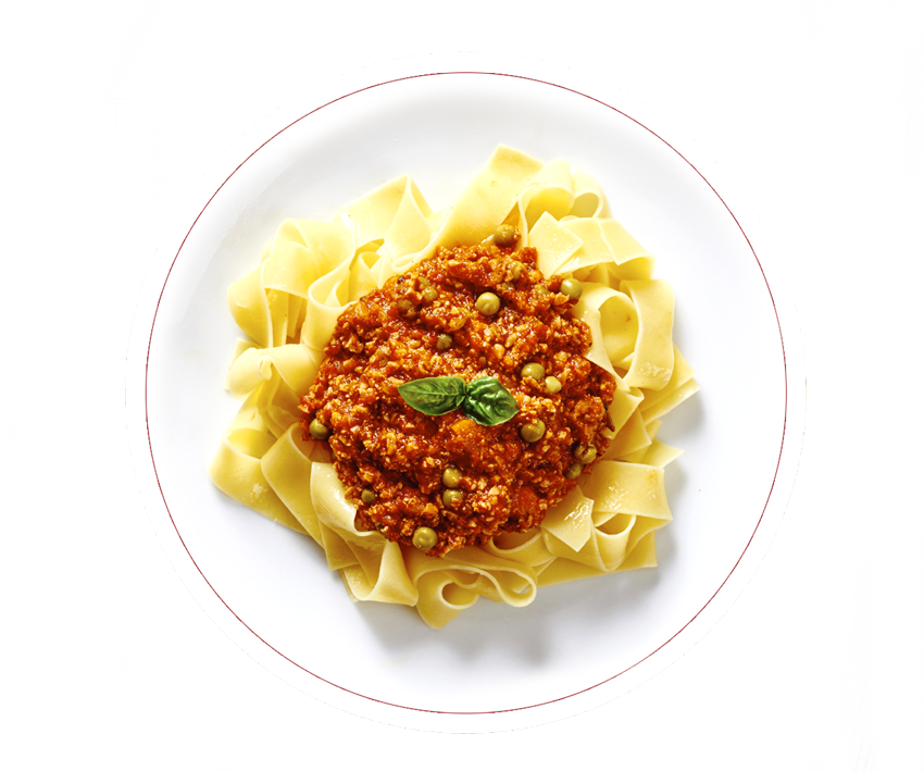 Pappardelle Pastawith Bolognese Sauce PNG