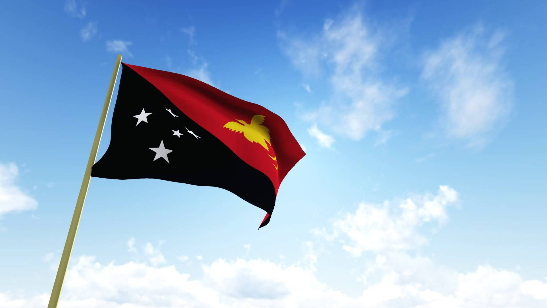 Papua New Guinea Flag Pole