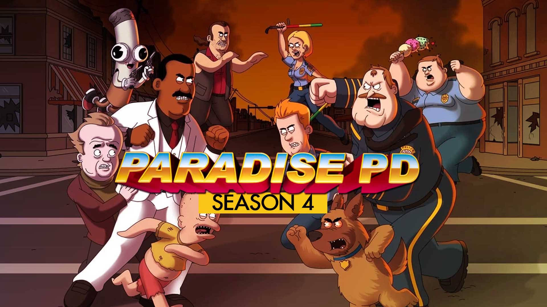 Paradise PD Season 4 Cover Wallpaper