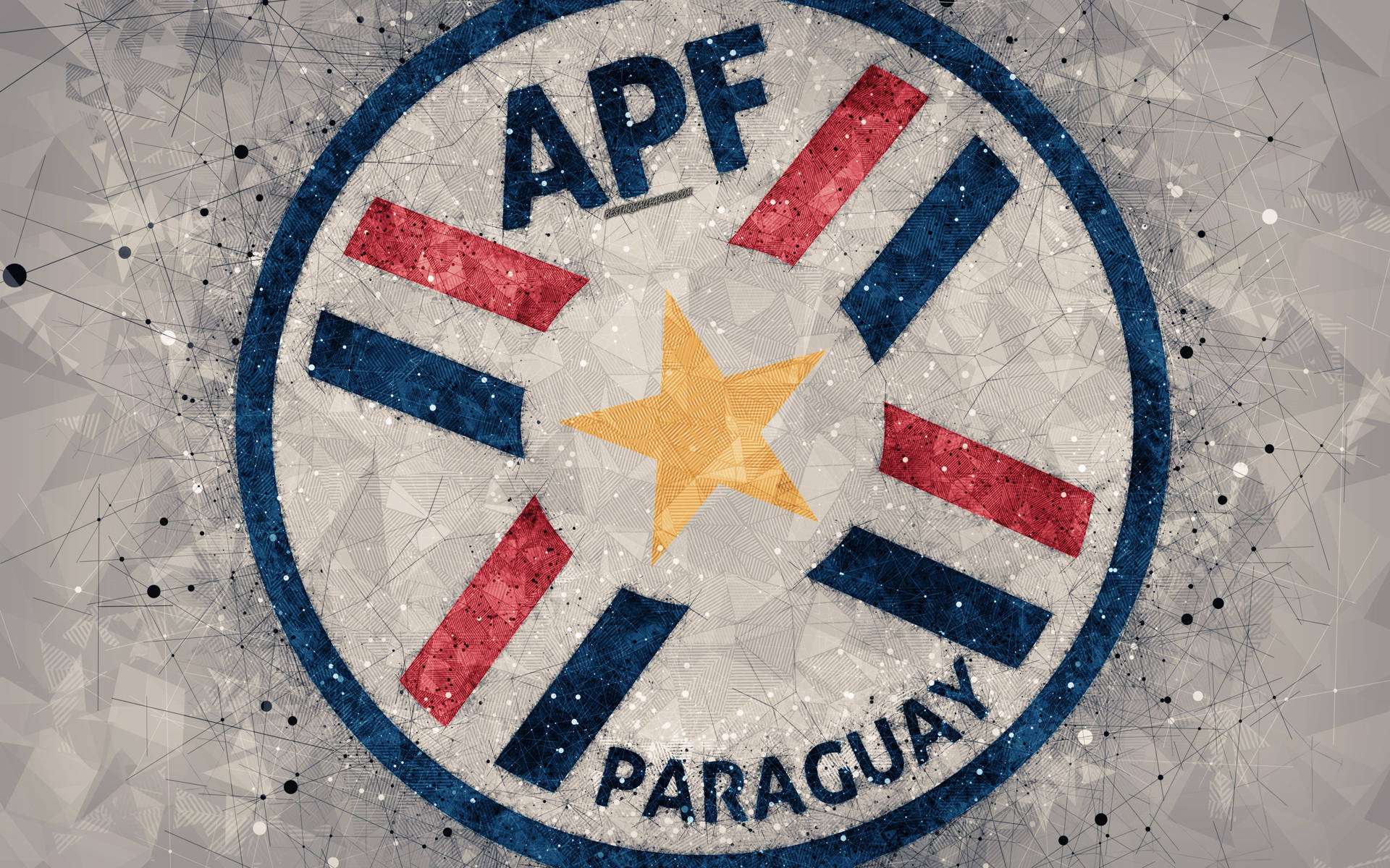 Paraguay Apf Geometriske Linjer Wallpaper