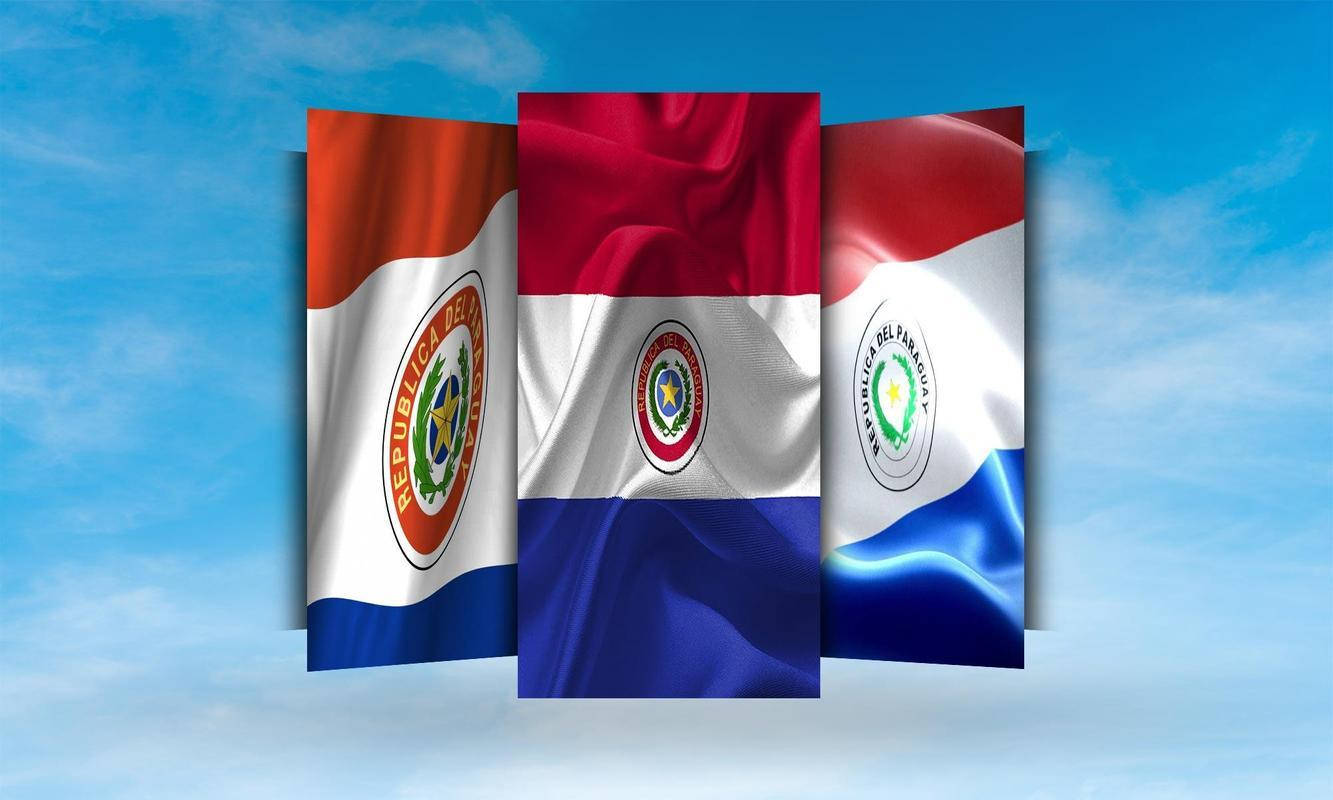 Paraguayischeflaggen-designs Wallpaper