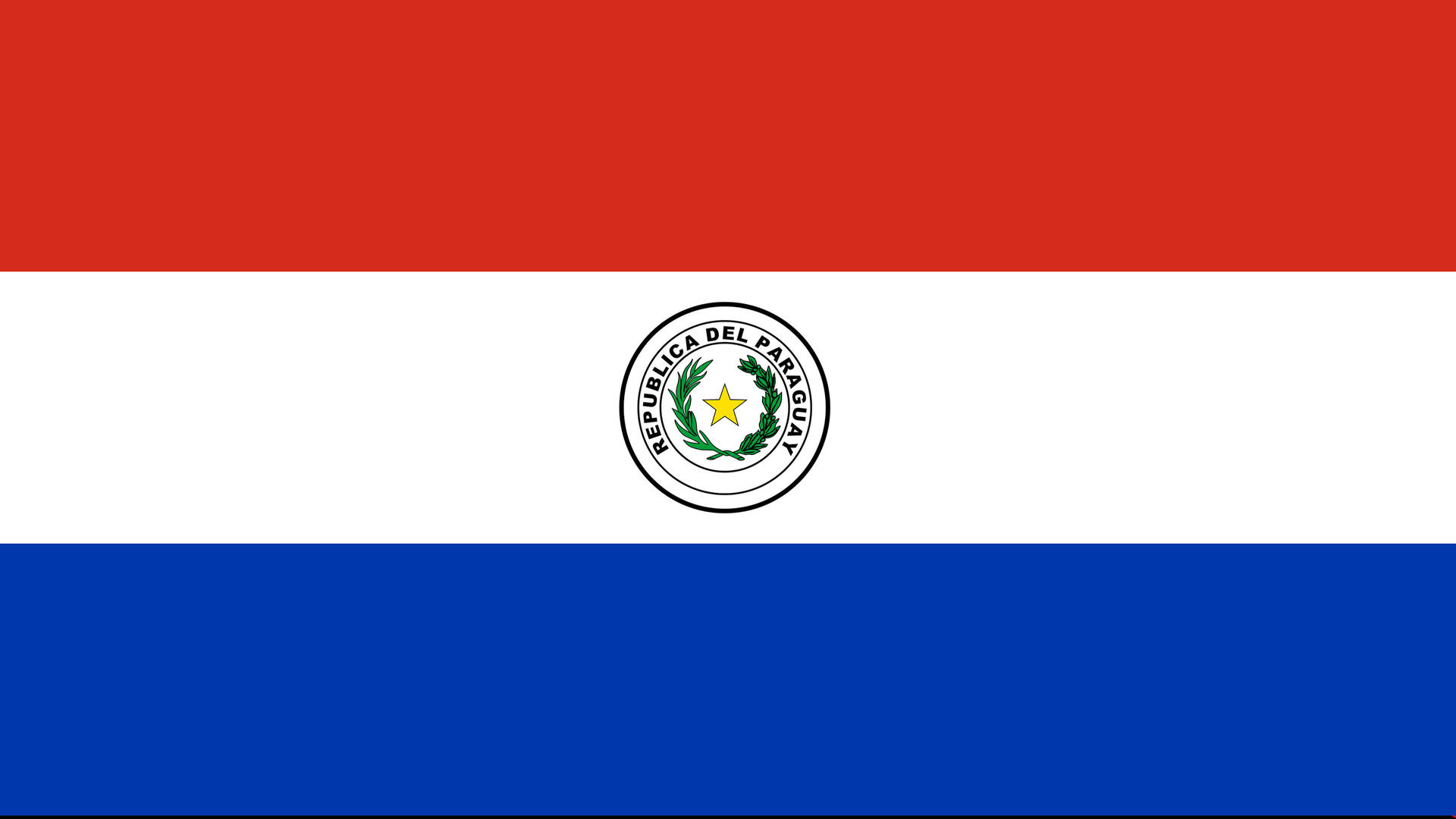 Paraguay's Vibrant Flag Wallpaper