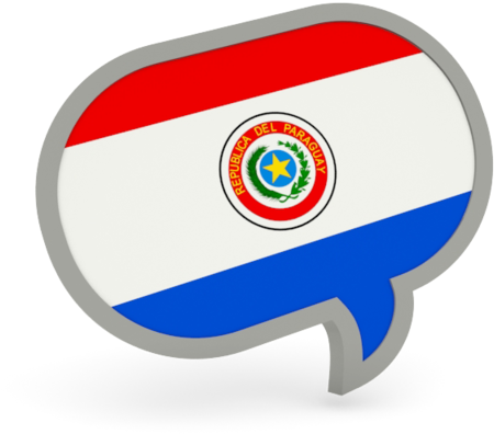 Paraguay Flag Speech Bubble PNG